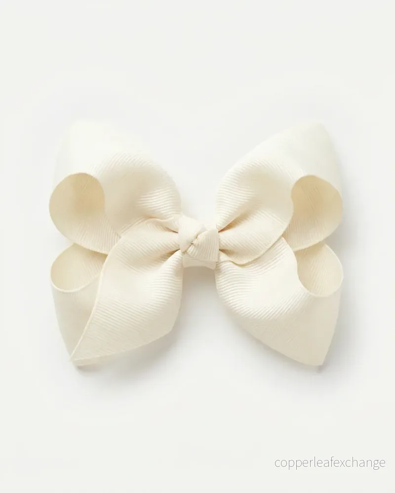 Stor hårrosett, ivory Stor hårrosett, ivory