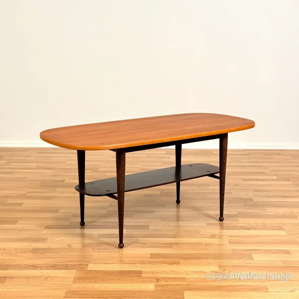 Dansk soffbord i teak & ek