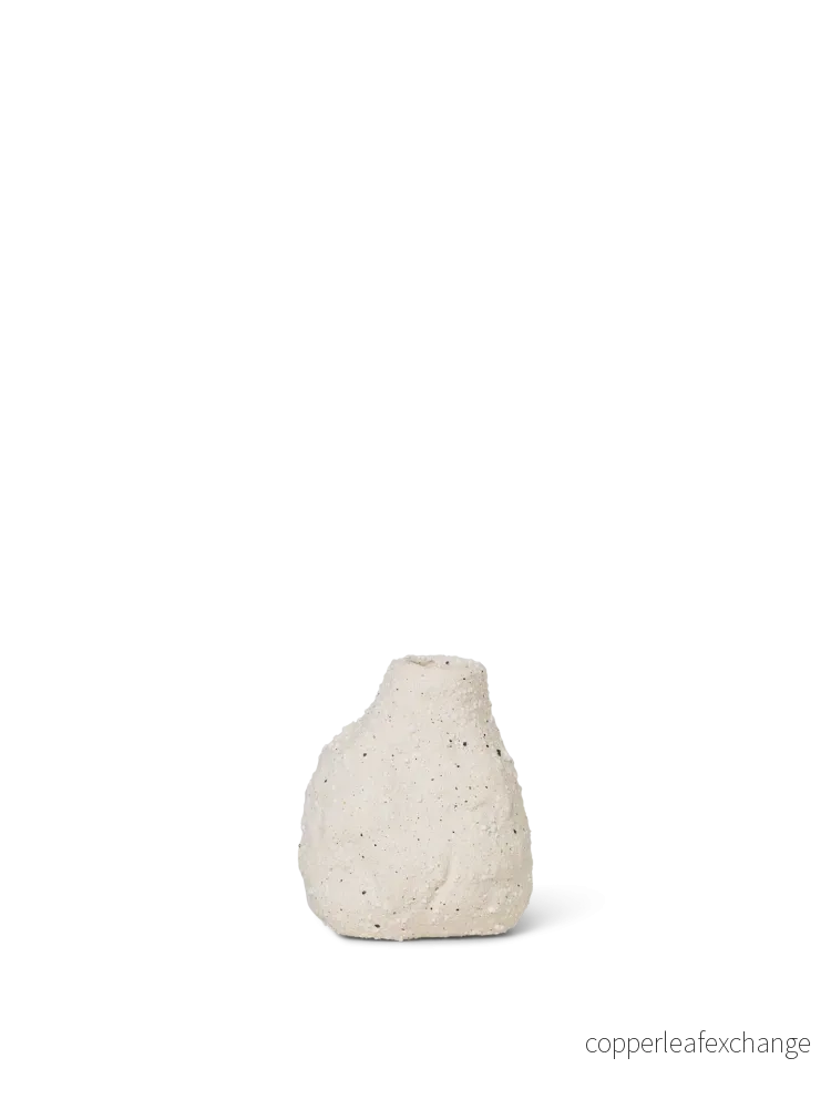 Vulca Mini Vase - Off-white stone