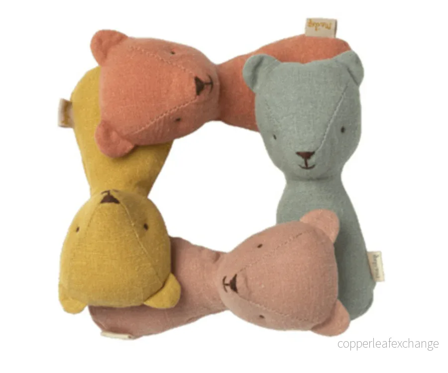 Maileg – Teddy, greppvänlig björn, skallra i senapsgult - Bild 3