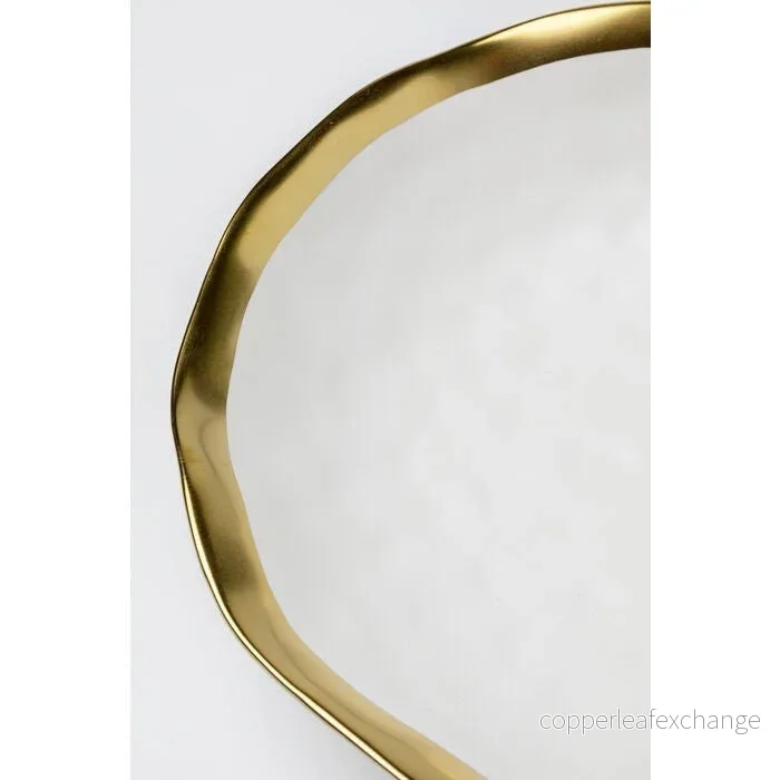 Tallrik djup KARE DESIGN - BELL, 20 cm, vit/guld - Bild 3