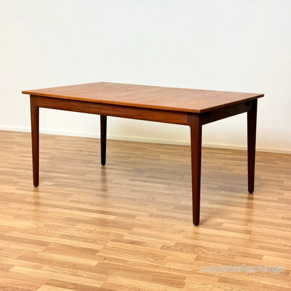 Förlängningsbart matbord i teak av Vamo, 1950-60-tal, Danmark