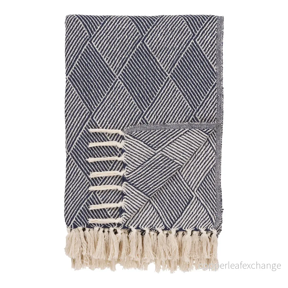 Nyoman Plaid 180x130 cm - Återvunnen Bomull & Polyester Filt