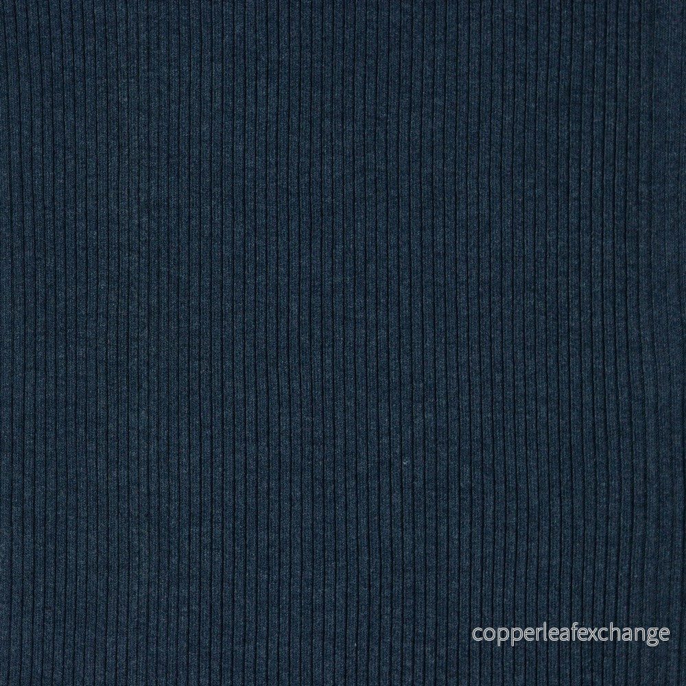 Cuff – Heavy – Ribbed – Stretch – Navy Blue Melange – 075