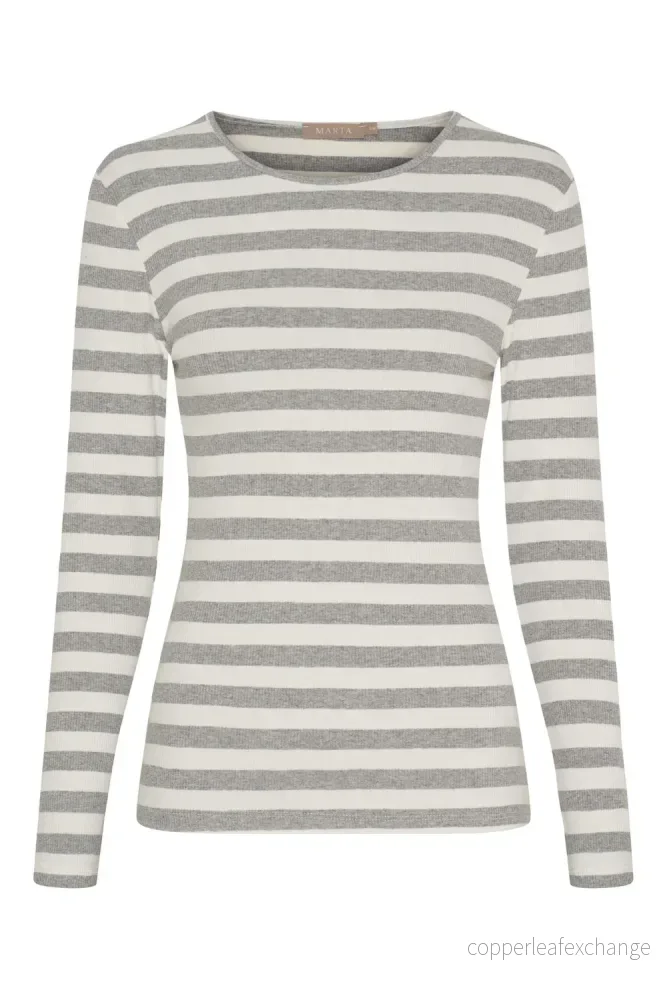 Begonia Ls tee Grey Melange Begonia Ls tee Grey Melange
