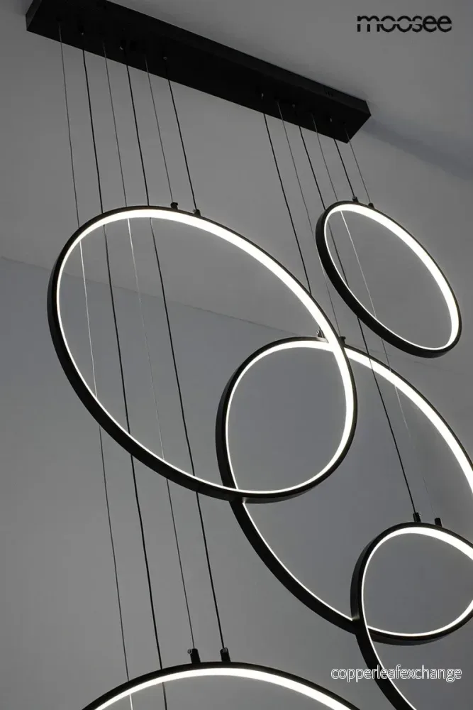 Taklampa MOOSEE - CIRCULO SIX, svart - Bild 3
