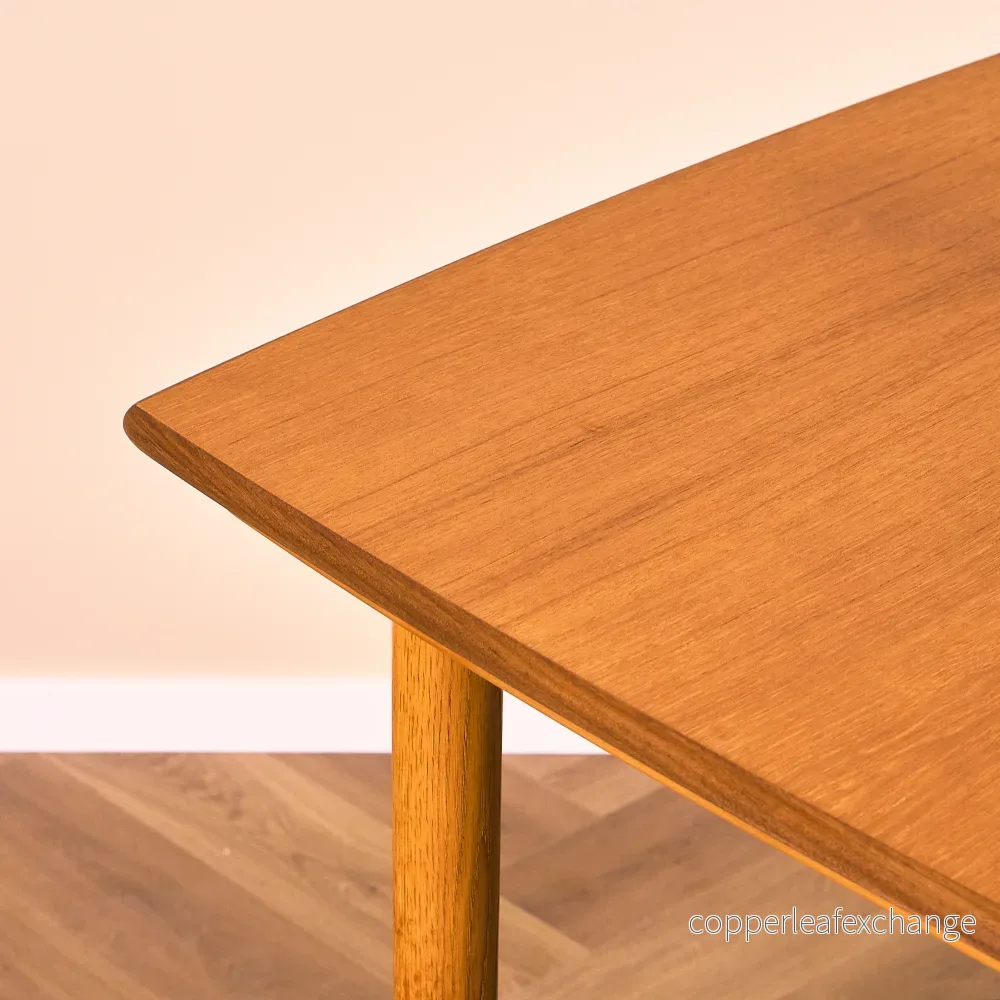 Svenskt matbord i teak och ek av Bränntorps - Bild 3