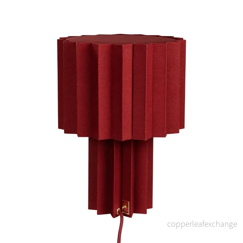 Bordslampa Plissé Röd