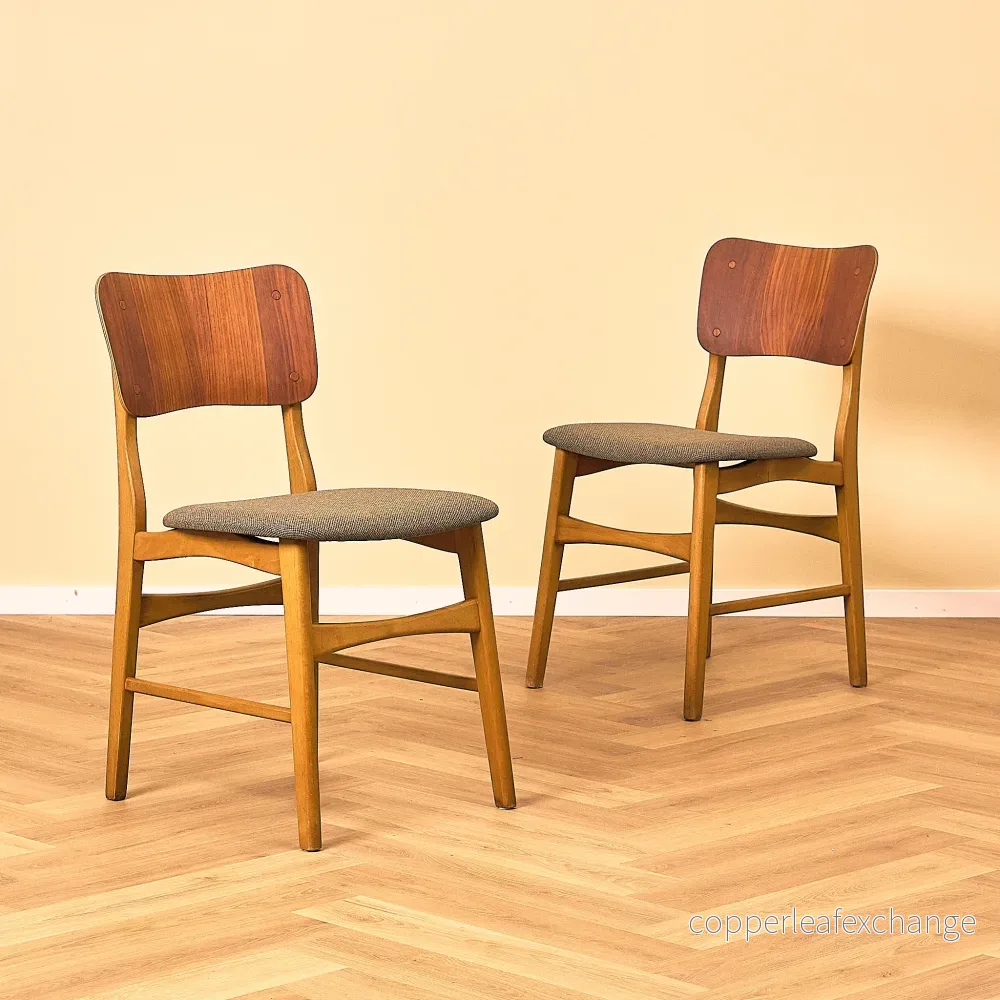 Danish dining chair in teak and beech by Ib Kofod-Larsen