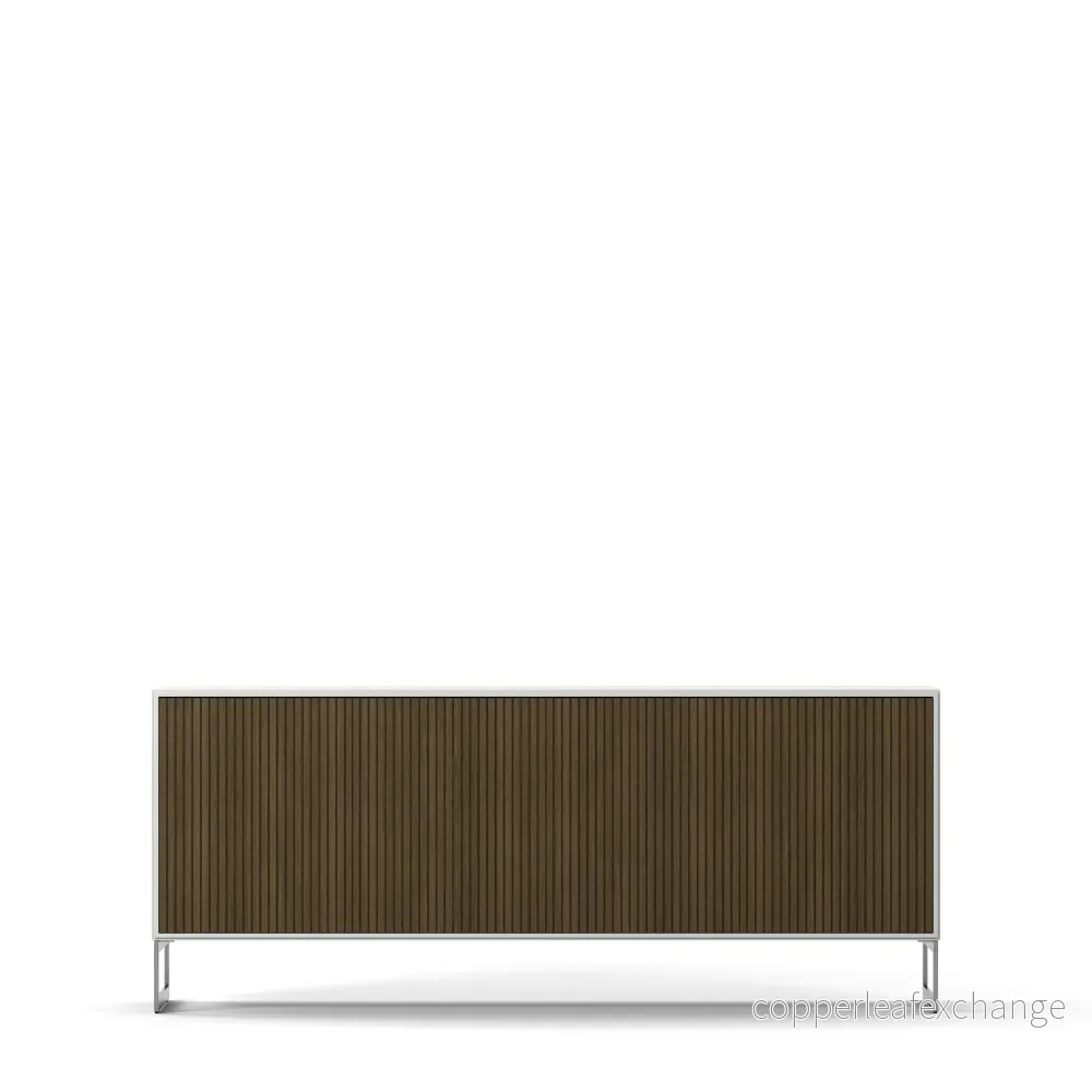 Line Burned Walnut Skänk 4 Dörrar Line Burned Walnut Skänk 4 Dörrar