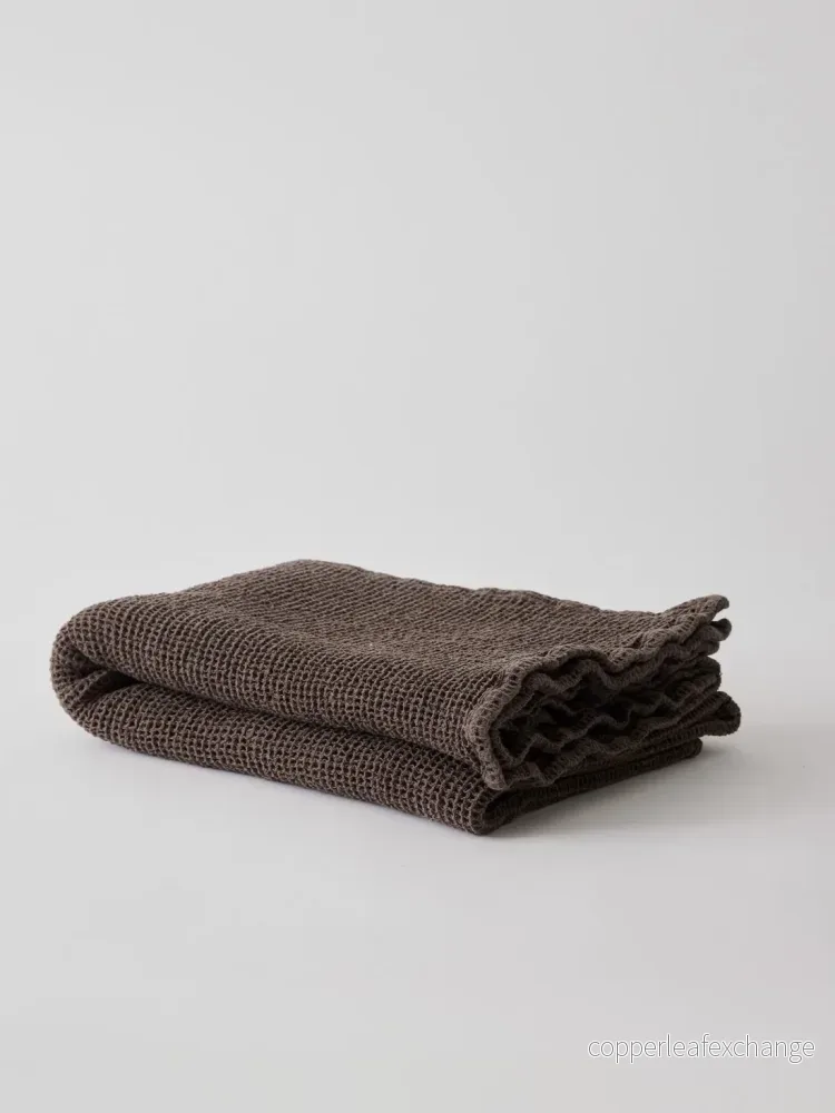 Nella waffle towel Taupe 100*150