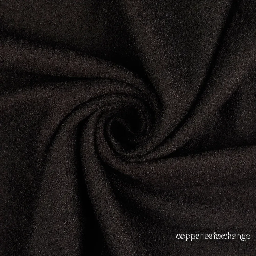 Wool bouclé – Black – 5001 Wool bouclé – Black – 5001