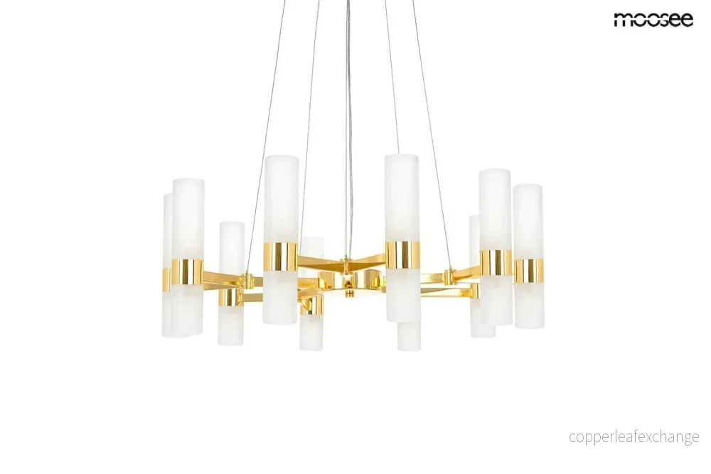 Taklampa MOOSEE - TUBS 10, guld