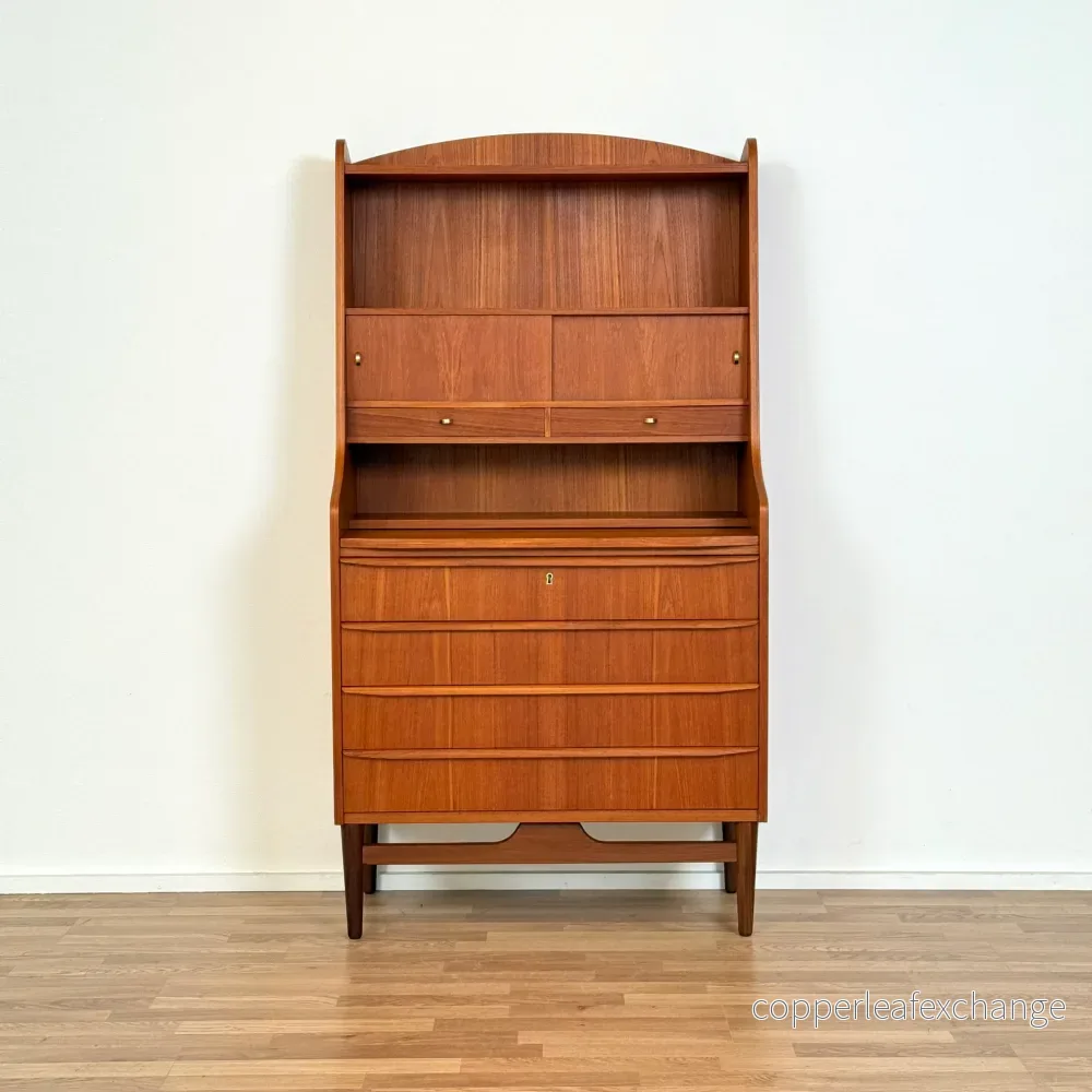 Sekretärskåp i teak, 1950-60-tal, Danmark