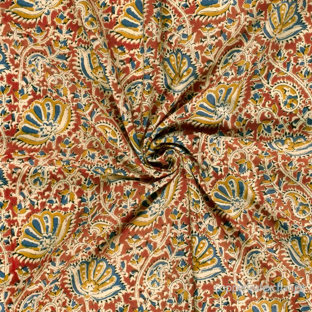 Cotton – Voile – Patterned – Batik – Flowers – Red – 015 Cotton – Voile – Patterned – Batik – Flowers – Red – 015
