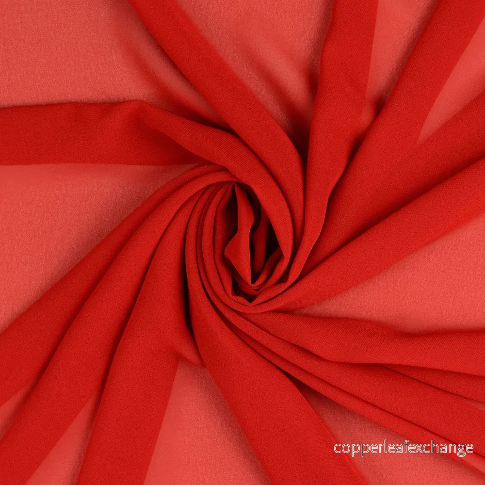 Chiffon – Polyester – Matt – Red – 5019 Chiffon – Polyester – Matt – Red – 5019