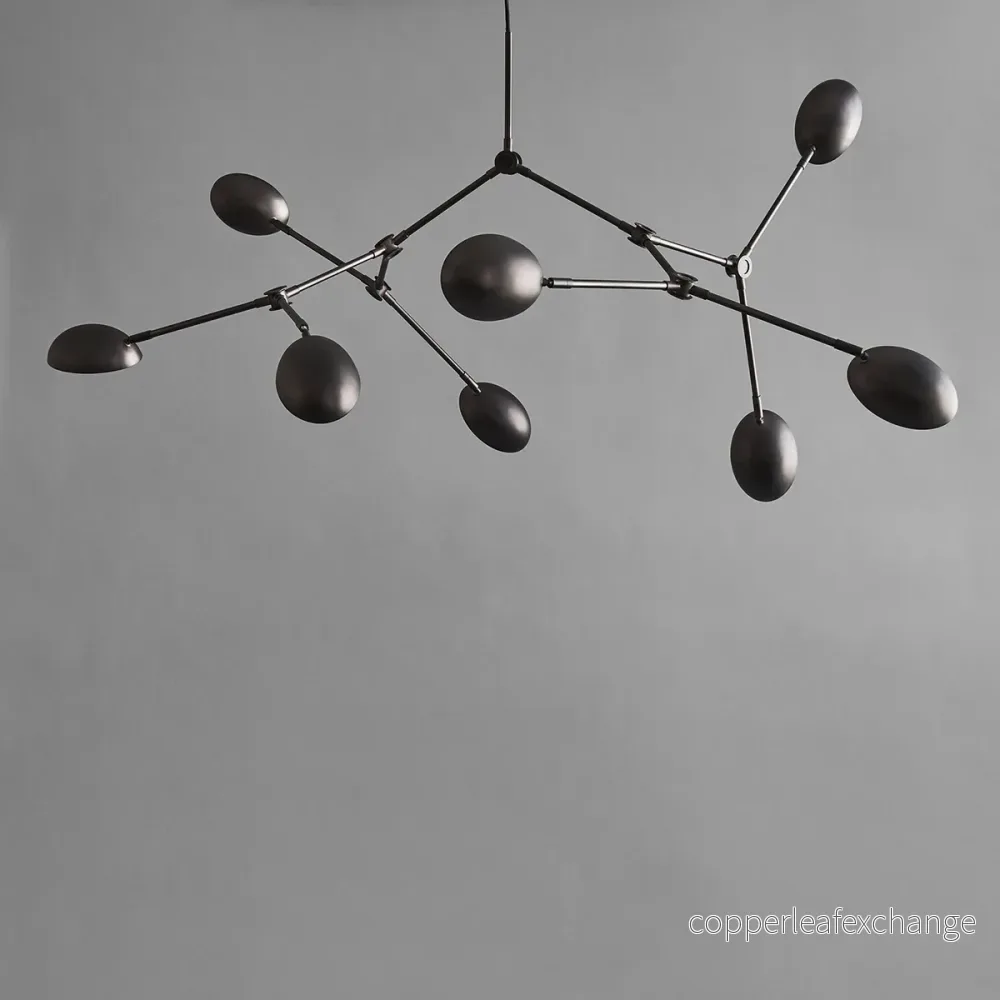 Taklampa Drop, Burned Black - Bild 3