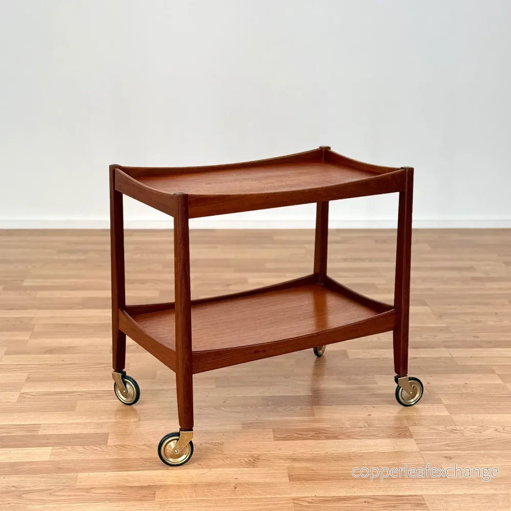 Serveringsvagn i teak av Opal, 1950-60-tal, Tyskland