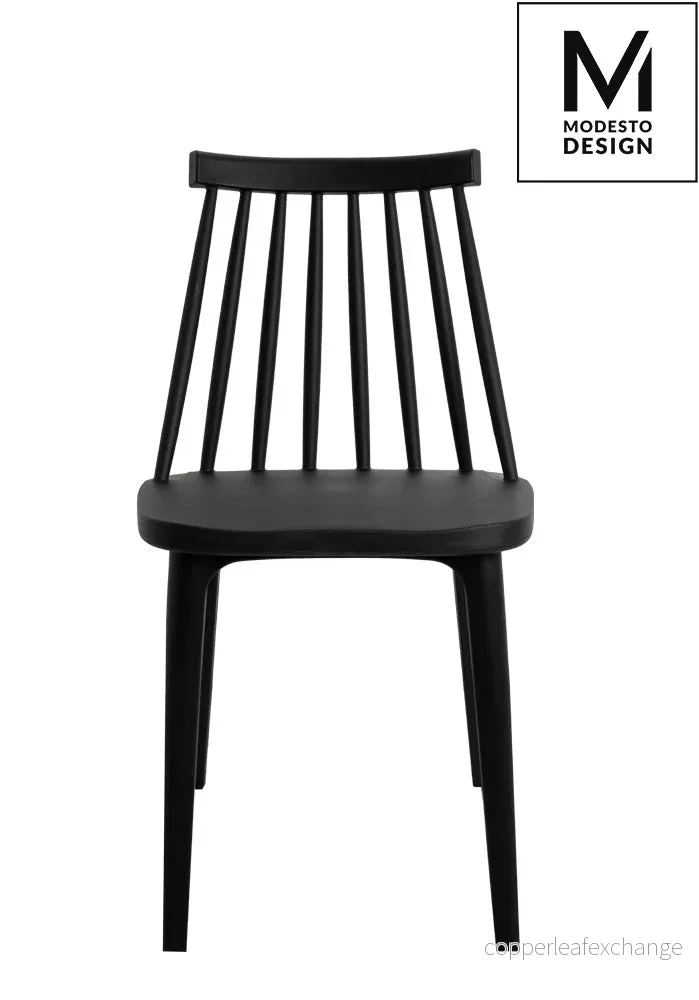 Stol MODESTO – RIBS, svart Stol MODESTO – RIBS, svart