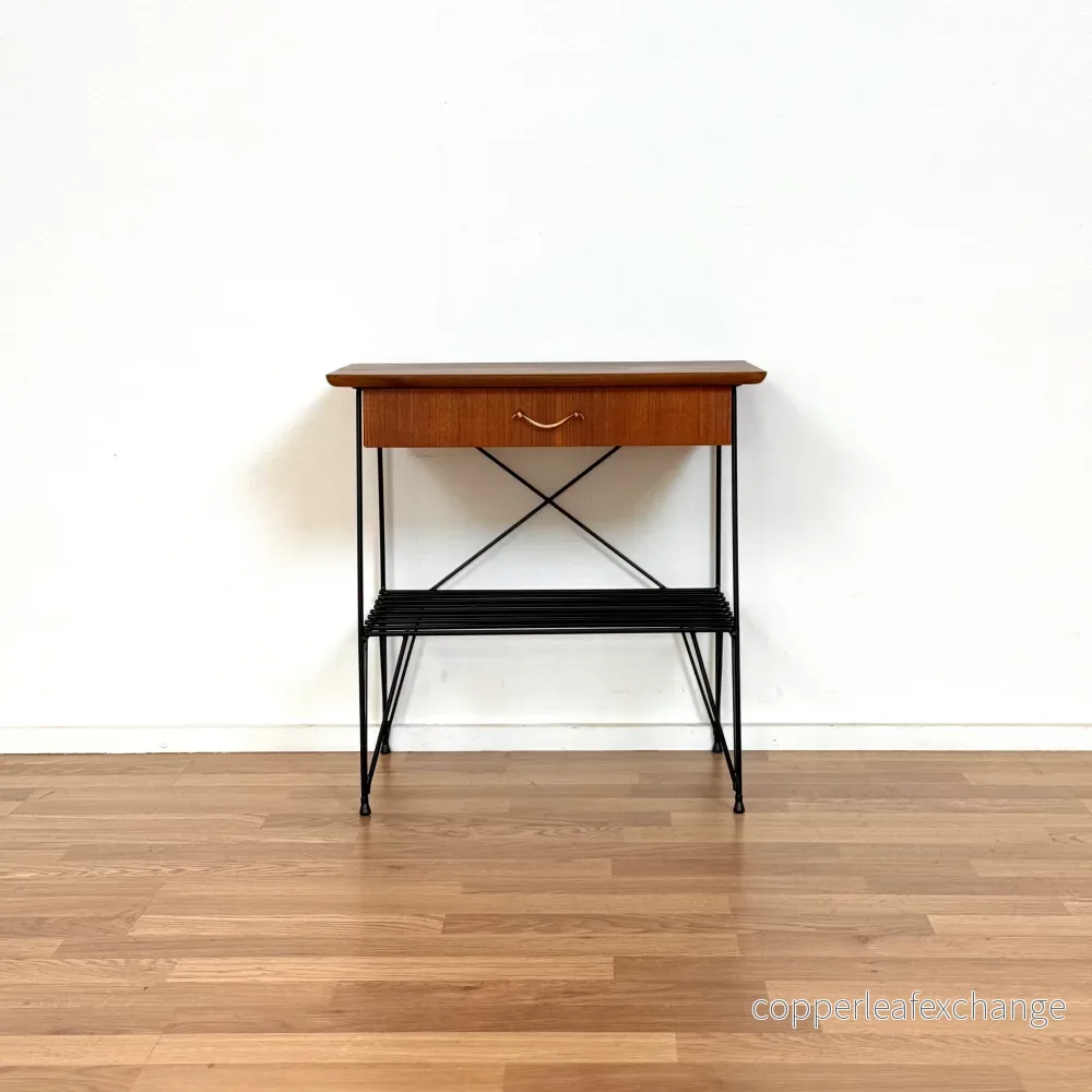 Sidobord / Nattduksbord i teak, 1950-60-tal, Sverige