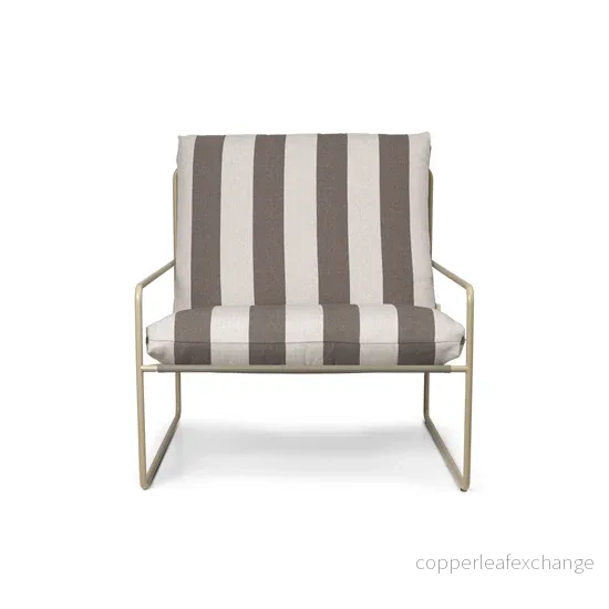 Utemöbel Fåtölj Desert Stripe, Cashmere / Chocolate Utemöbel Fåtölj Desert Stripe, Cashmere / Chocolate