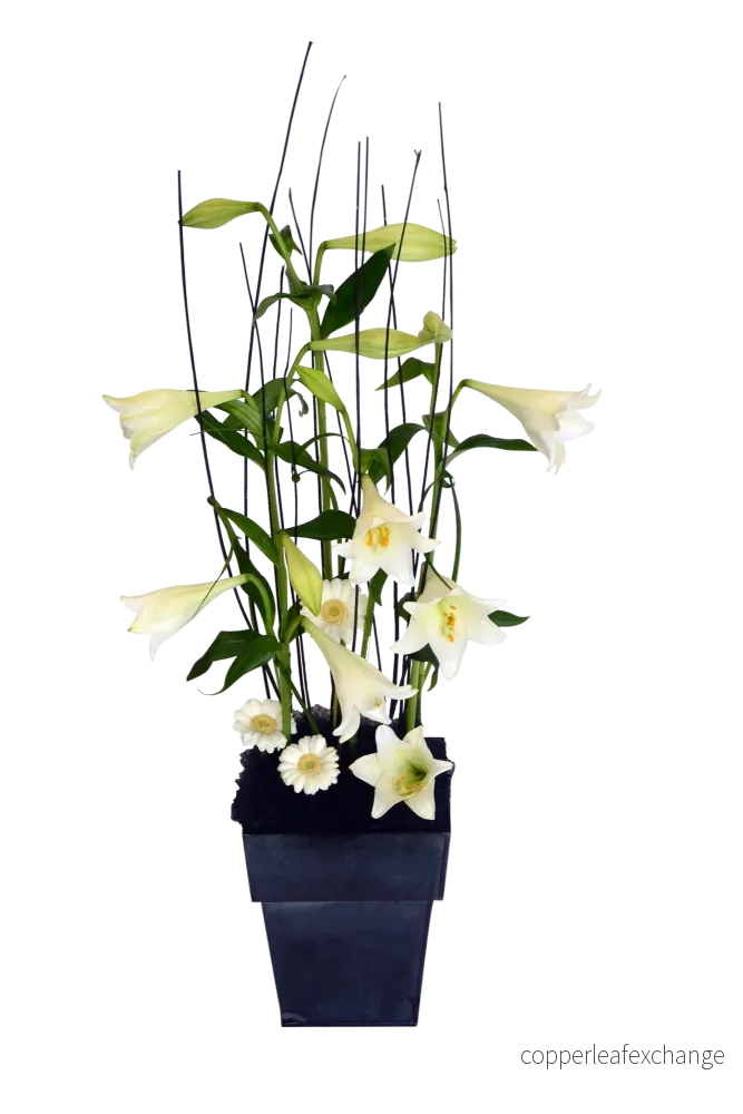 Blomma, snittarrangemang till golv