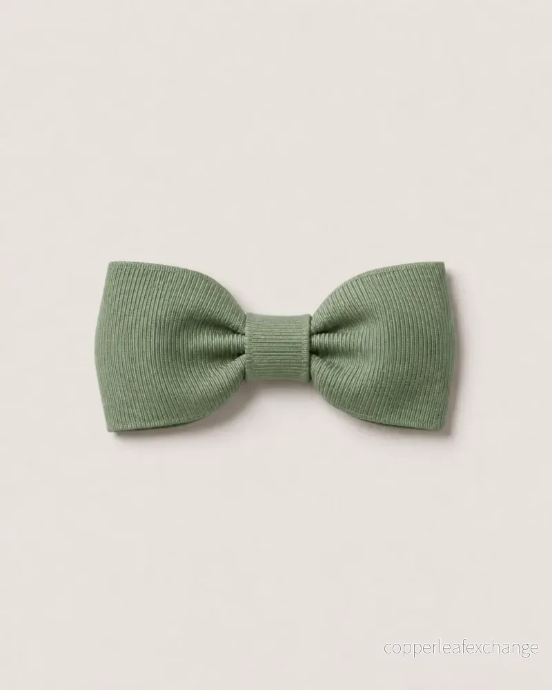 Liten hårrosett, sage green Liten hårrosett, sage green