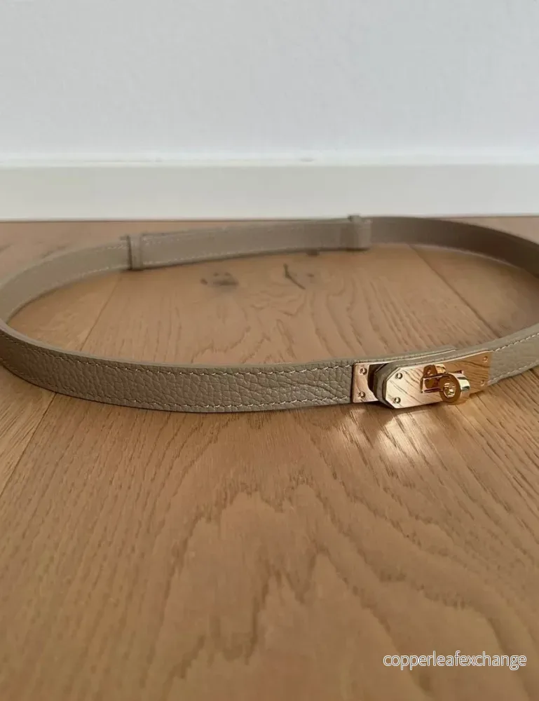Bälte Läder Maida Taupe