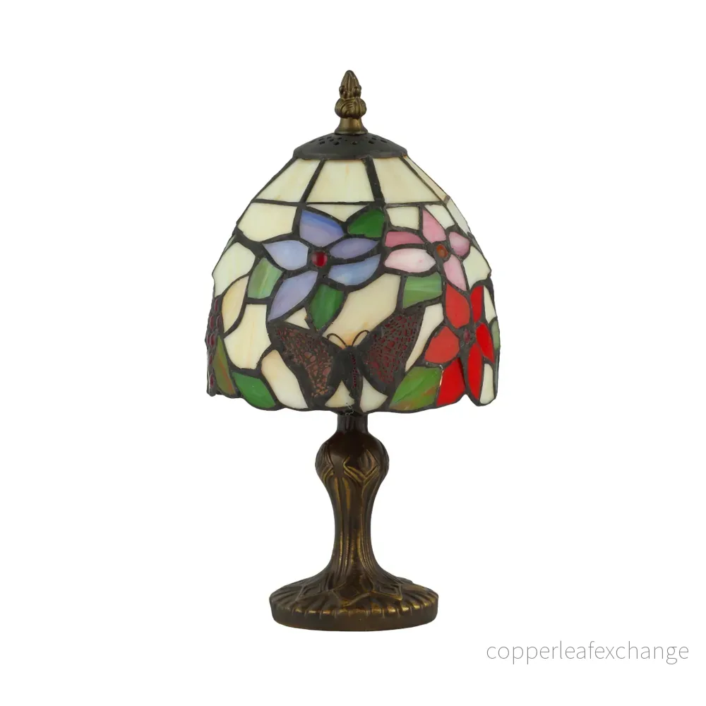 BALI Tiffany Bordlampa. H:32cm - Bild 3