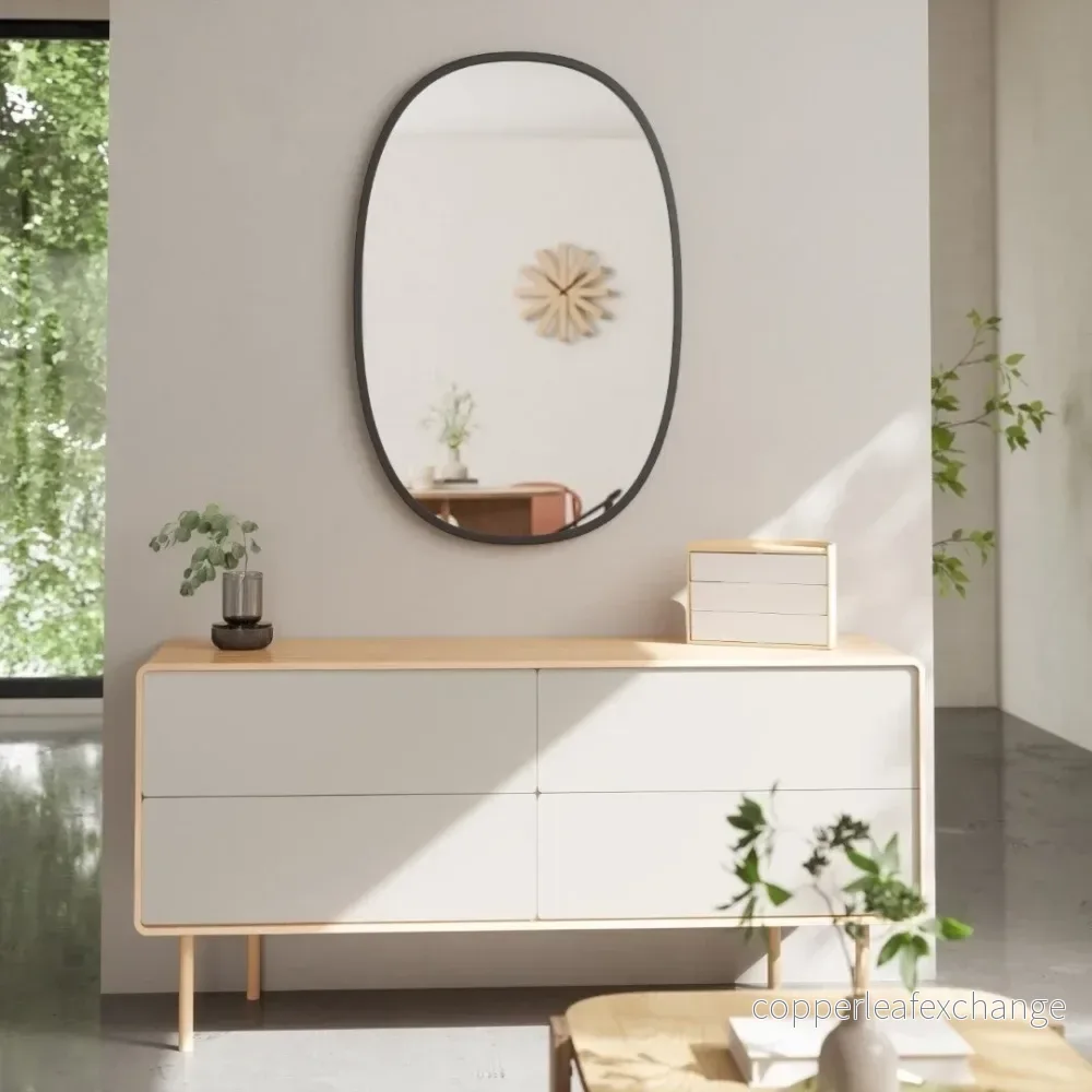 Väggspegel UMBRA - HUB 61 x 91 cm, svart - Bild 3
