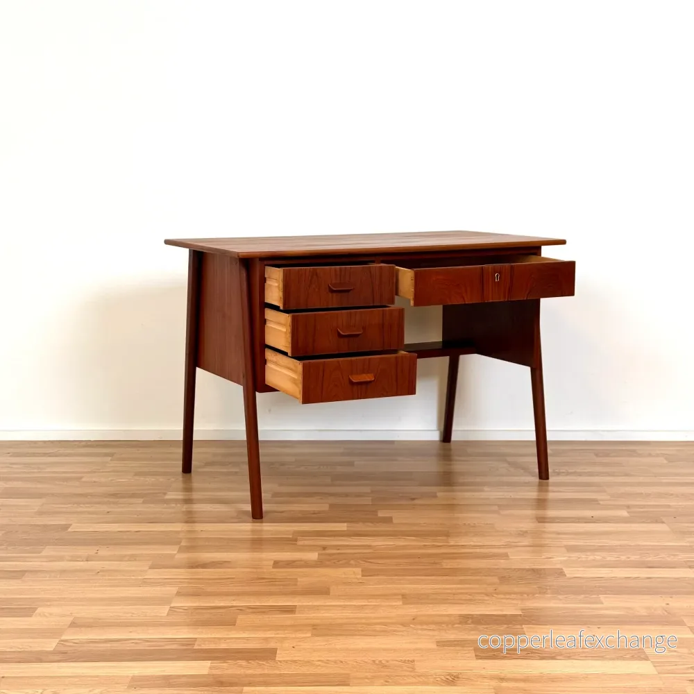 Litet skrivbord i teak, 1950-60-tal, Danmark - Bild 3