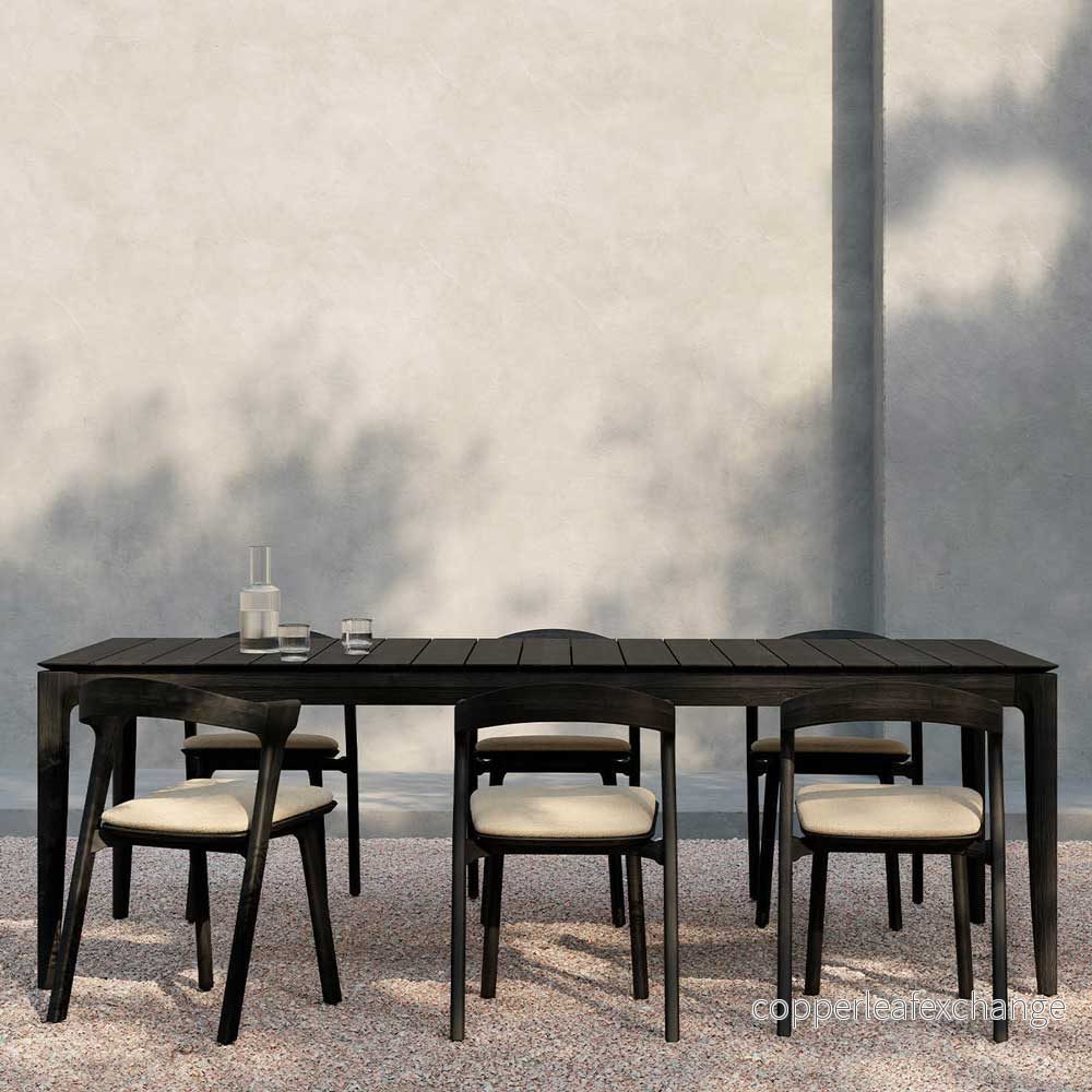 Utemöbel Stol Bok Svart teak / Natur - Bild 3