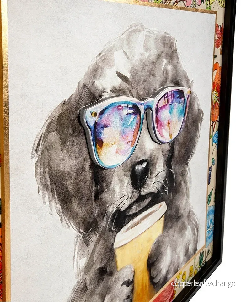 Tavla - COFFEE DOG, 100x100 cm - Bild 3