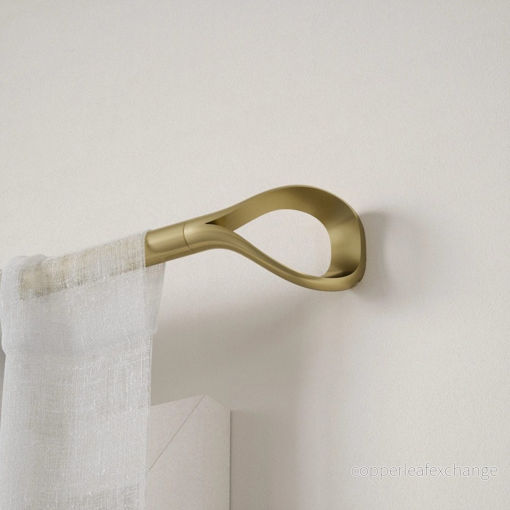 Gardinstång UMBRA - LOOP 1, 107 - 305 cm, guld - Bild 3
