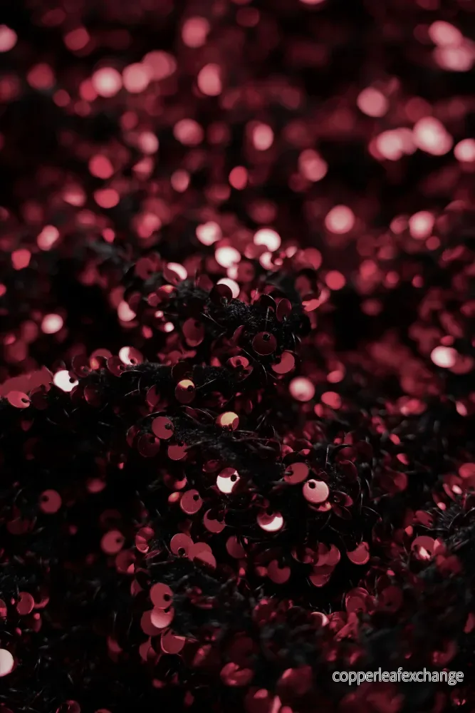 Sequins - Stretch - Velor - Burgundy - 2456 - Bild 2