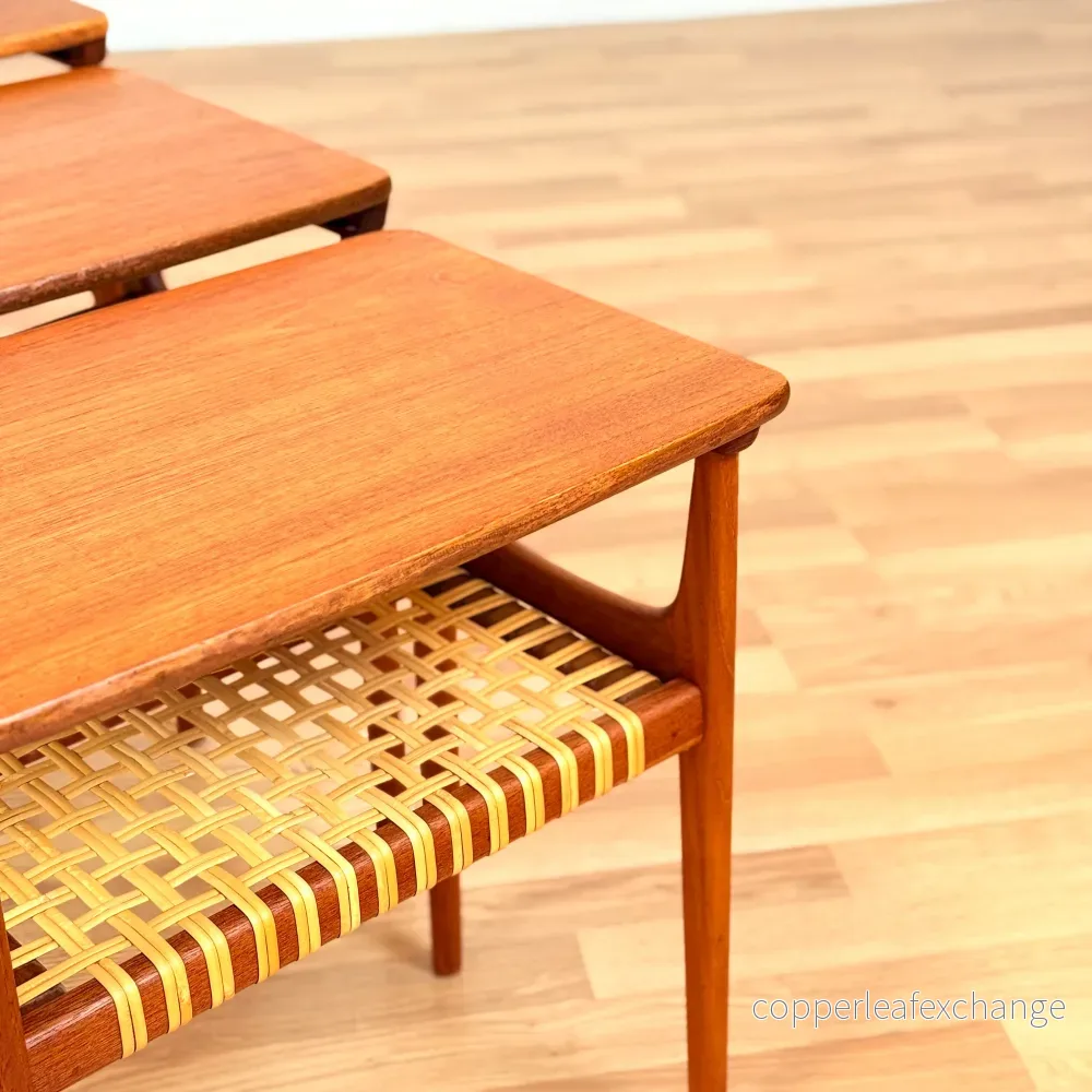 Danskt set med sidosbord i teak av Erling Torvits - Bild 3