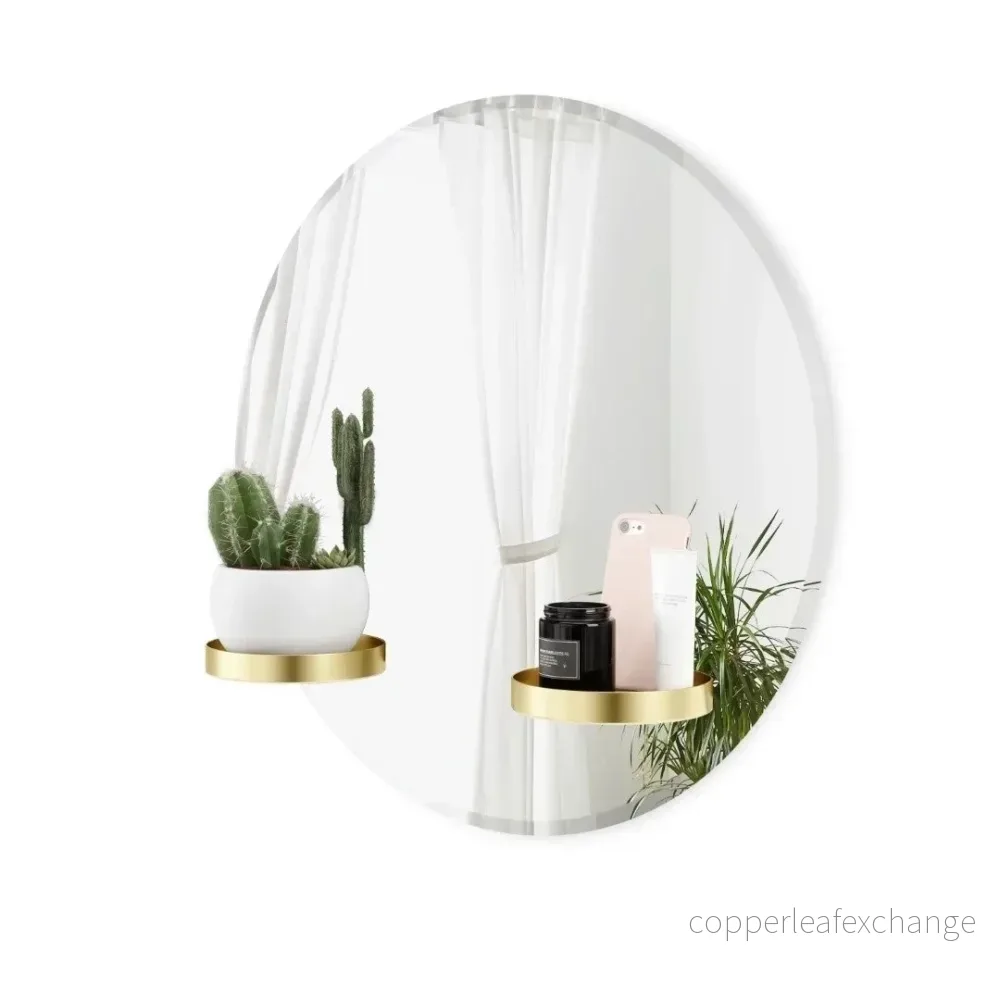 Väggspegel UMBRA – PERCH 60 cm, mässing Väggspegel UMBRA – PERCH 60 cm, mässing