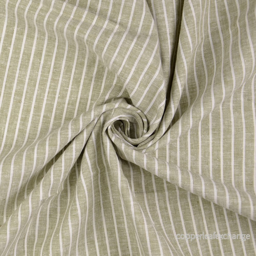 Striped – Linen, Cotton – Grey, Green – 5032