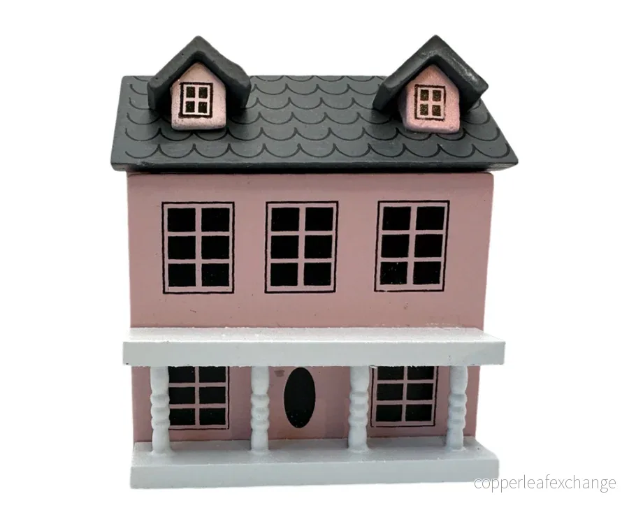 Miniatyr – Dockhus i rosa, leksak för dockor och dockskåp Miniatyr – Dockhus i rosa, leksak för dockor och dockskåp