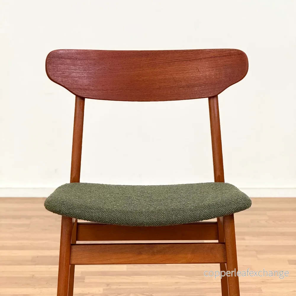 Set om 4 matstolar i bok och teak av Farstrup, 1950-60-tal, Danmark - Bild 2