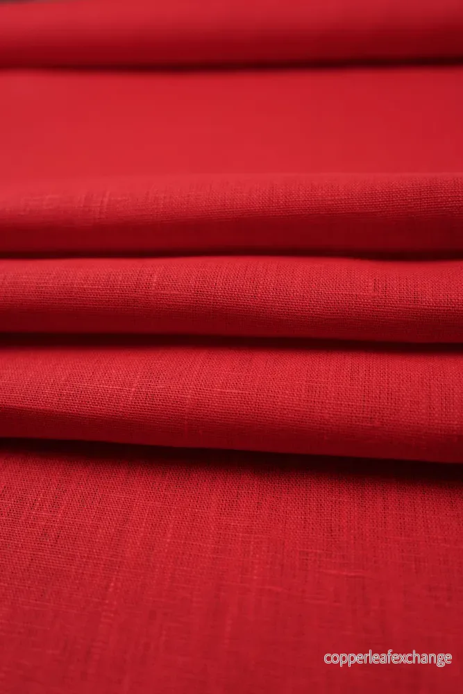 Linen fabric - Texture - Red - 0237 - Bild 2