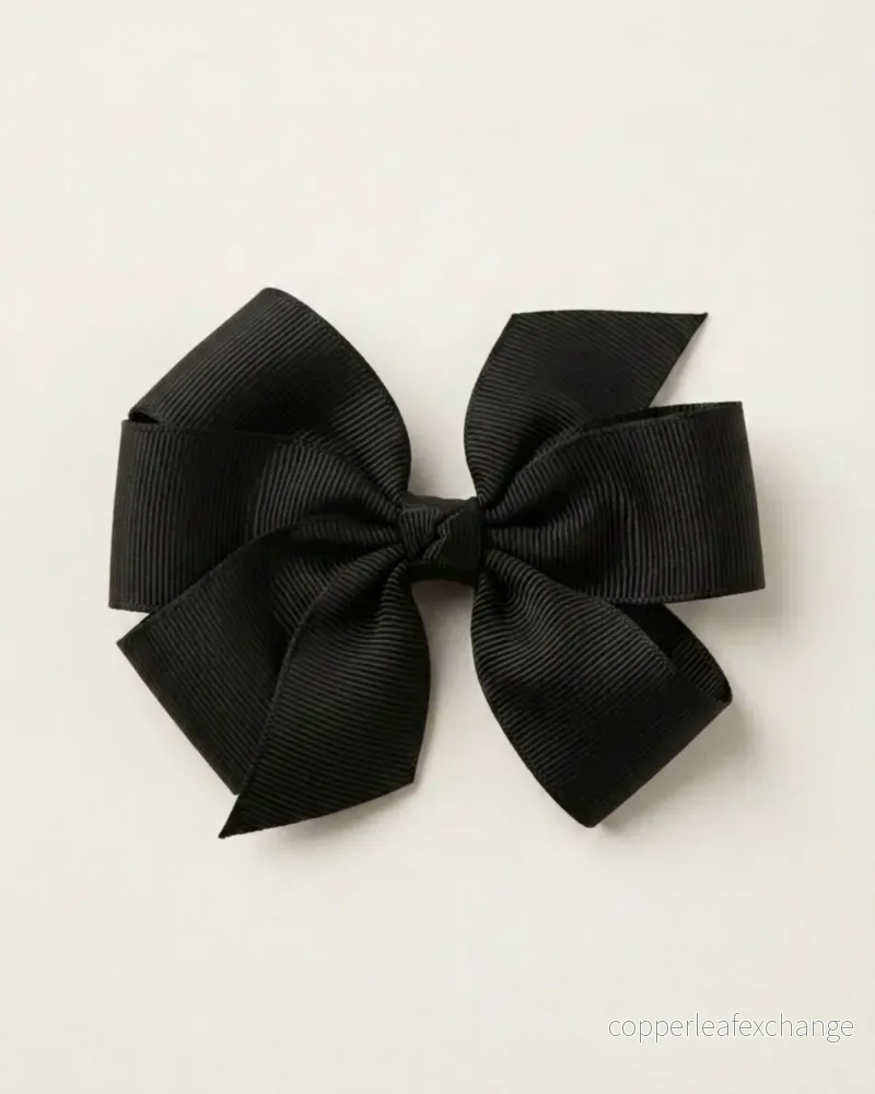 Stor hårrosett, black Stor hårrosett, black
