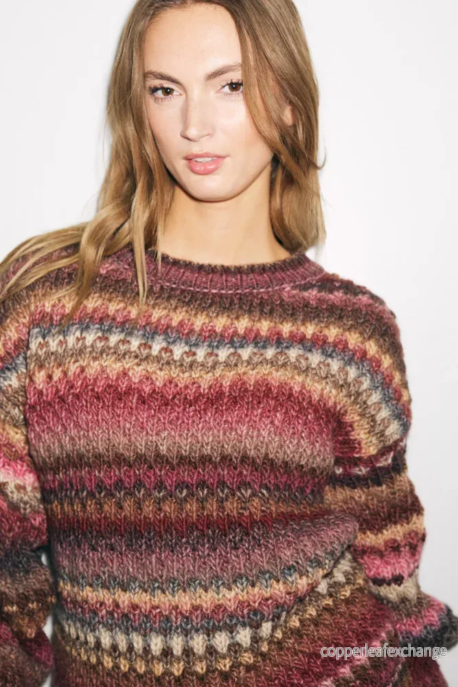 Gio knit sweater Rust mix Gio knit sweater Rust mix