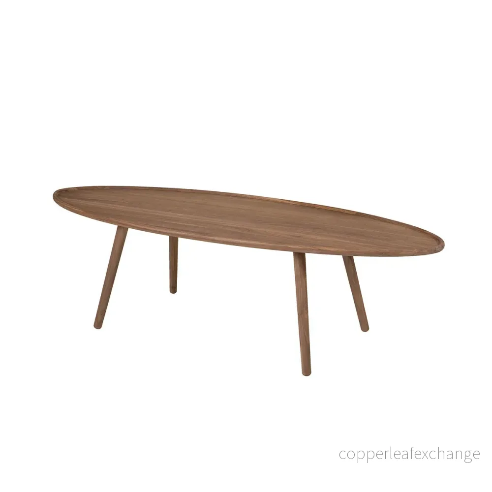 Soffbord Love oval, Massiv Lackad Valnöt Soffbord Love oval, Massiv Lackad Valnöt