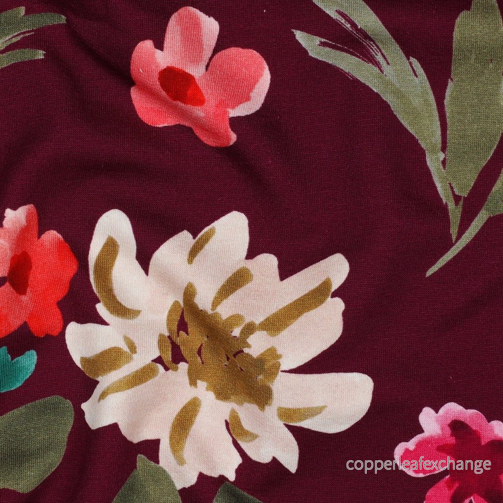 Nerida Hansen - French Terry - Colette - Cotton - Plum - Bild 2
