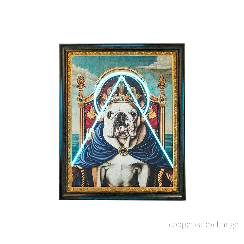 Tavla - NEON BULLDOG, 80x100 cm - Bild 2