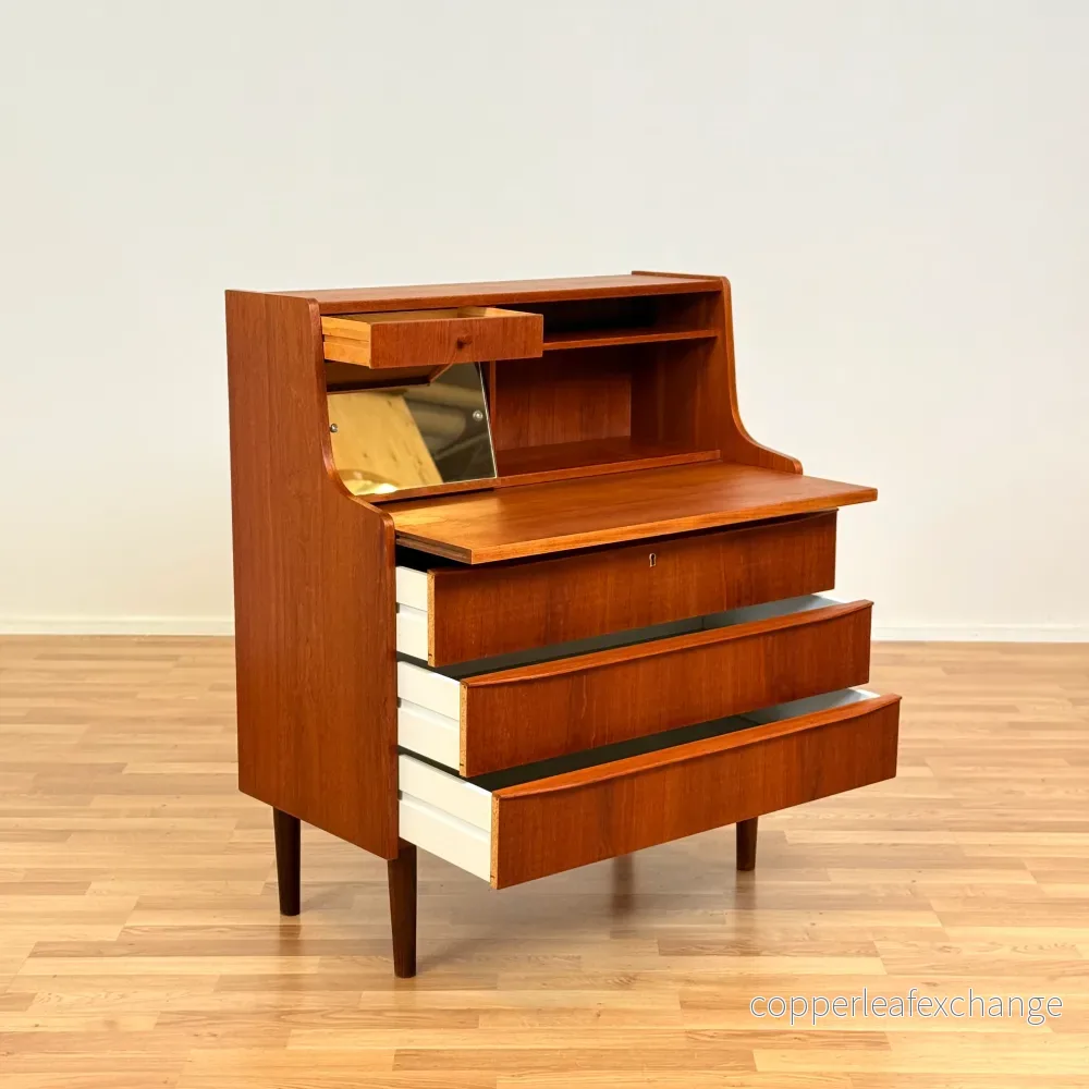 Dansk sekretärskåp i teak - Bild 2