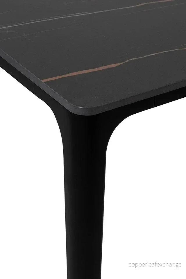 Matbord - SLIM 180, svart - Bild 3