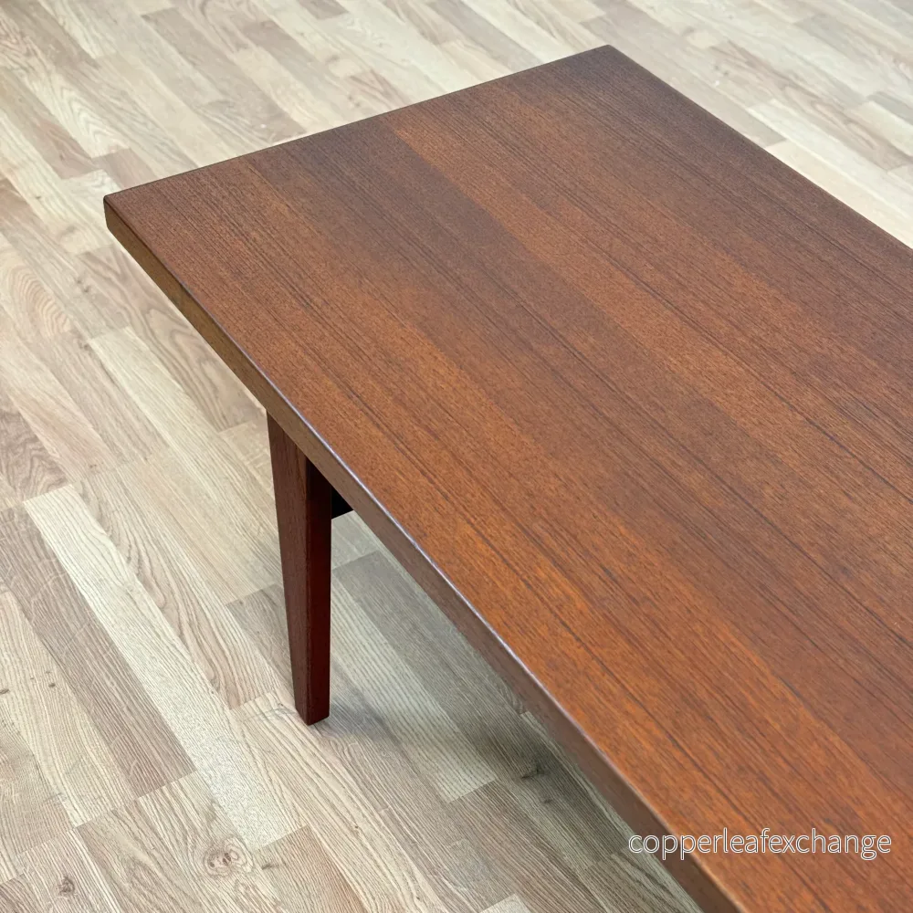 Soffbord i teak med valnötsbets, 1950-60-tal, Danmark - Bild 2