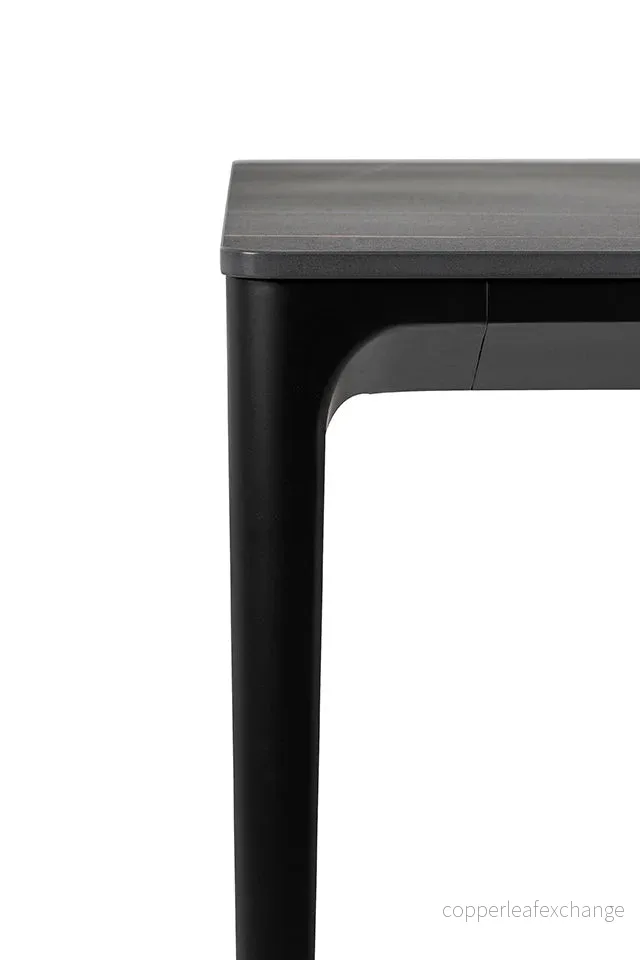 Matbord - SLIM 180, svart - Bild 2